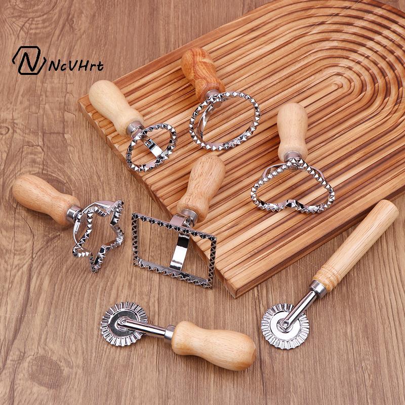 NcVHrt Ravioli Cắt Bánh Ngọt Khuôn Báo Chí Bánh Bao Ren Dập Nổi Thiết Bị Ravioli Máy Làm Khuôn Ravio