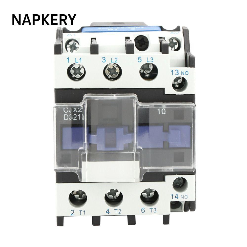 NAPKERY 32A 220V Bảo vệ mạch điện, CJX2 Series 3 cực Linh kiện điện Thiết bị điều khiển động cơ công