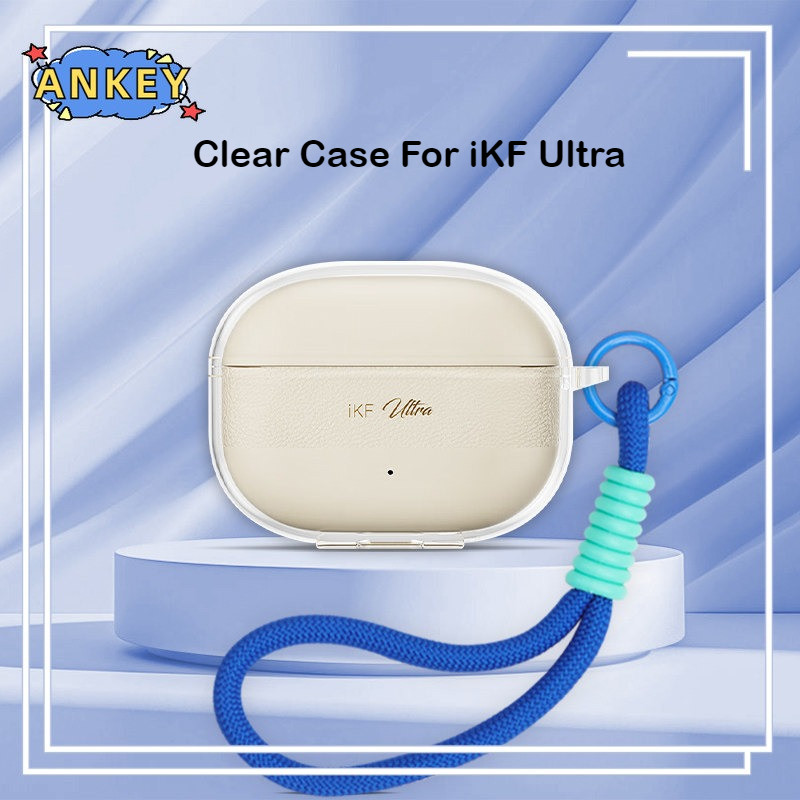 for iKF Ultra Case Protective Transparent Clear TPU Covers Bluetooth Earphone Shell Headphone Portab
