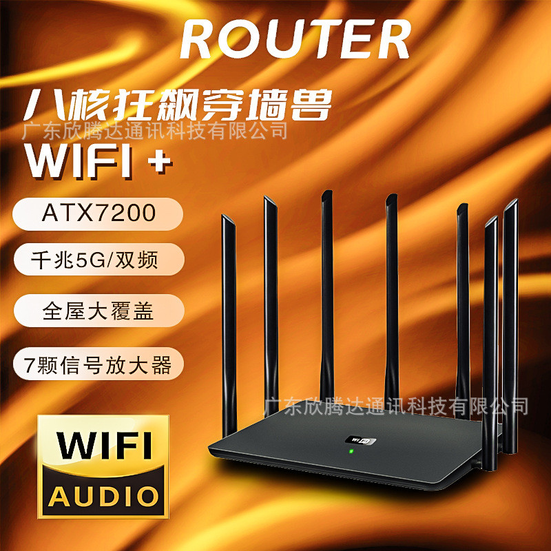 Wifi6 Router Router Hộ Gia Đình wifi Tường Tốc Độ Cao Gigabit 5g Băng Kép Nhà Máy Bán Buôn Trực Tiếp