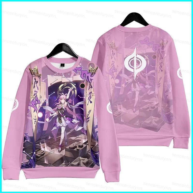 GN Honkai Star Rail Fu Xuan anime dây kéo Áo khoác Hoodie Unisex Top NG