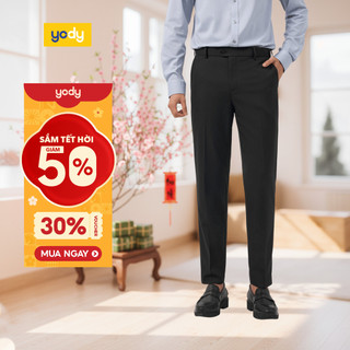   Quần âu nam công sở YODY cạp di động co giãn thoải mái QAM7042 