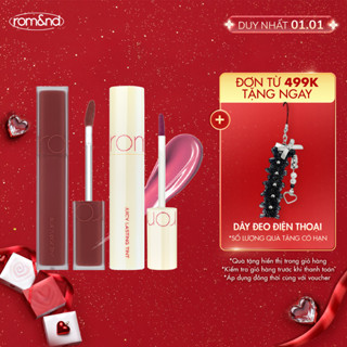  Combo Son kem siêu lì Romand Blur Fudge Tint 5g + Son tint bóng siêu lì Romand Romand Juicy Lasting Tint 5.5g 
