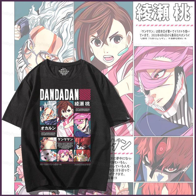 BH5 DANDAN Momo Ayase Ken Takakura Áo thun mùa hè Anime Tay Ngắn Top BH5