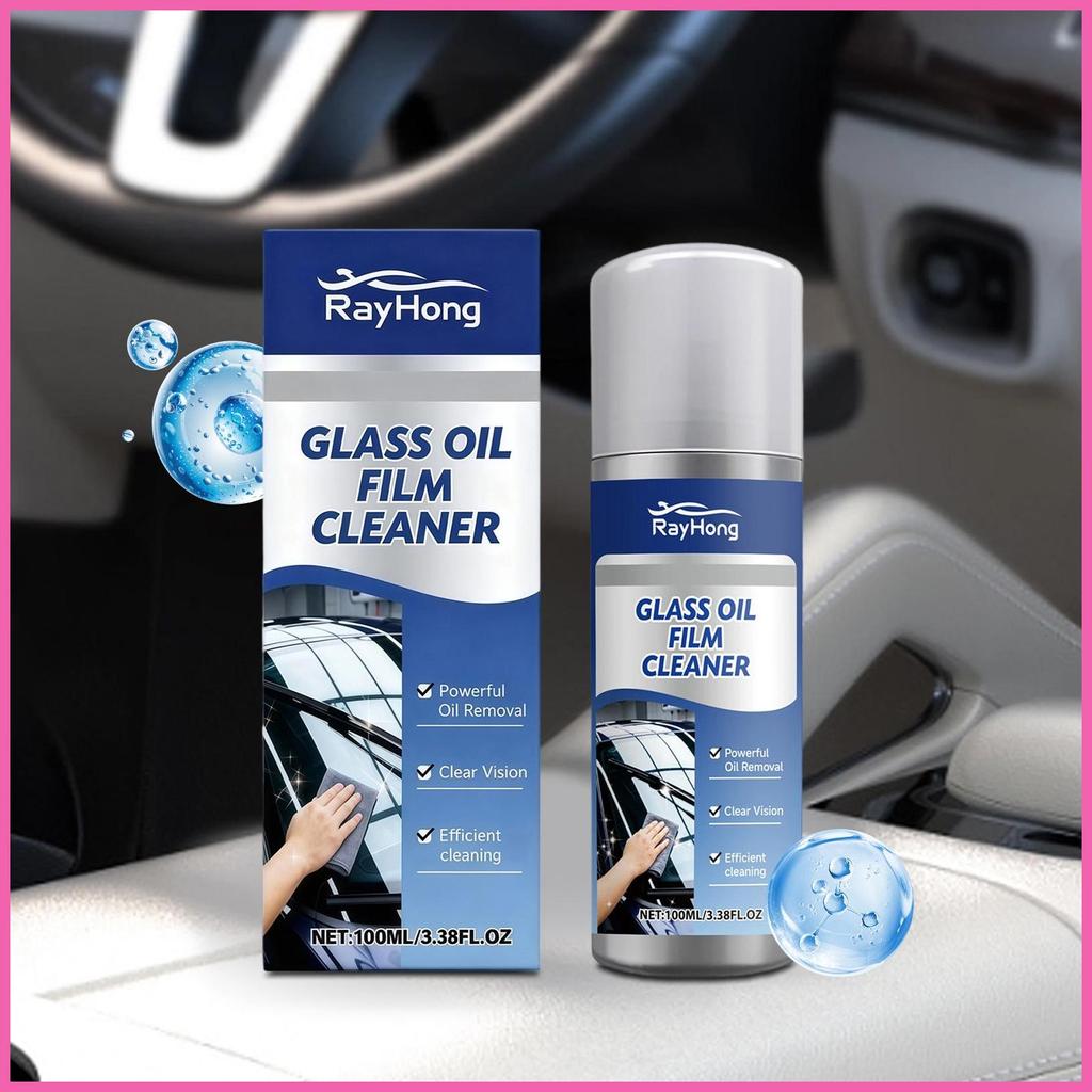 Chất tẩy rửa màng dầu cửa sổ ô tô 100ml Chống sương mù Xịt mạnh mẽ nhanh Máy làm sạch cửa sổ ô tô ch