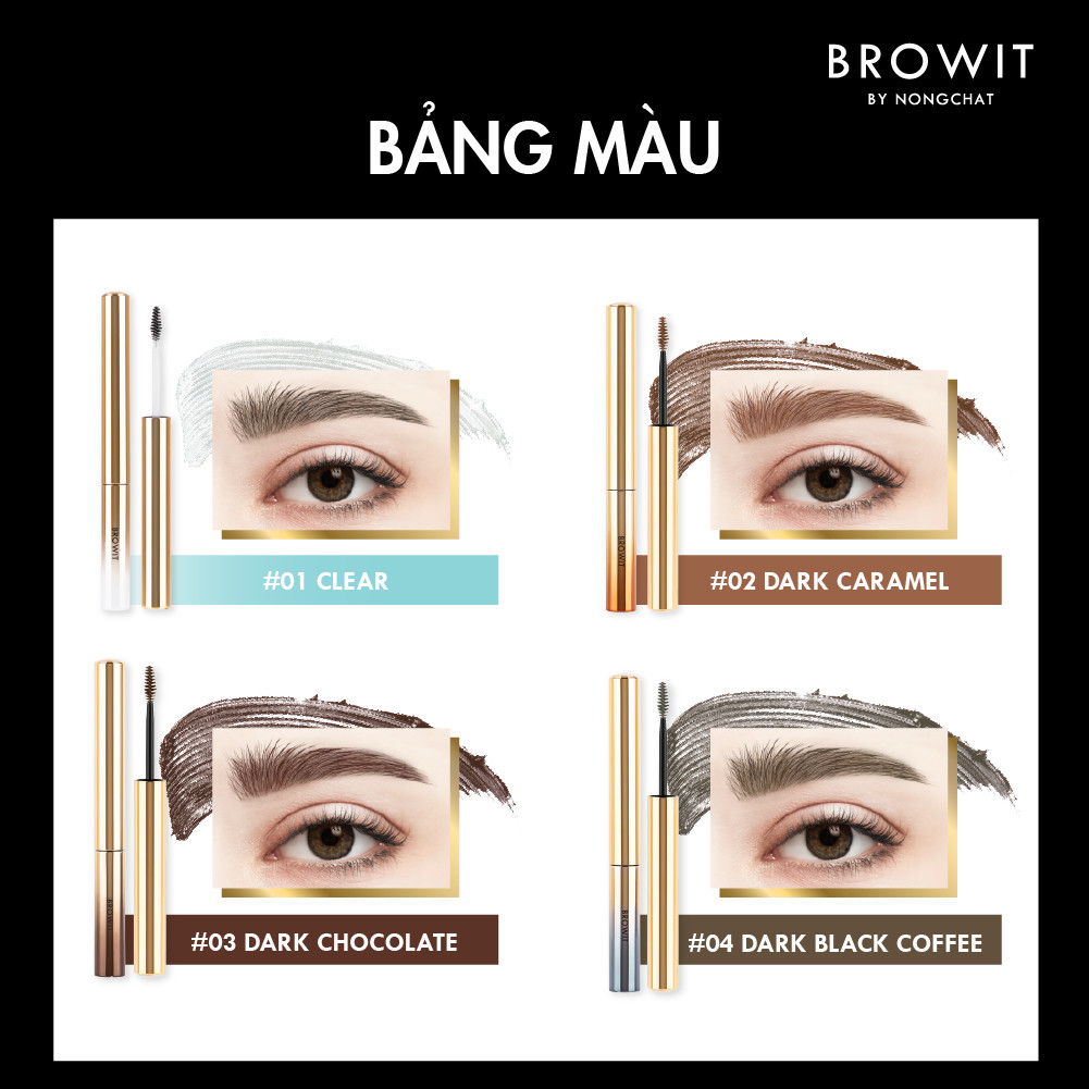 Macara Định Hình Chân Mày Browit Setting EyeBrow Mascara #02 Dark Caramel 2g | BigBuy360 - bigbuy360.vn