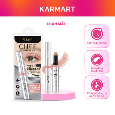 Phấn Mắt Dạng Bút Browit Chef Eyeshadow Dip Trang Điểm Mắt Và Giúp Tạo Hiệu Ứng Lớp Nhũ Nhẹ Cho Mắt 1.5G