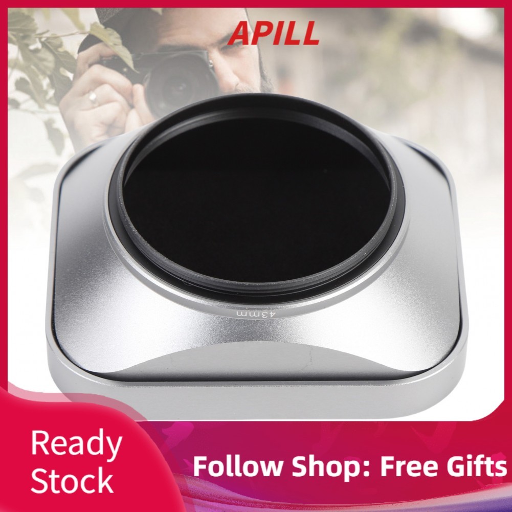 Apill Apill-VN Gugxiom Camera Lens Hood Square Metal Vít trong bóng râm với nắp cho máy ảnh DSLR SLR