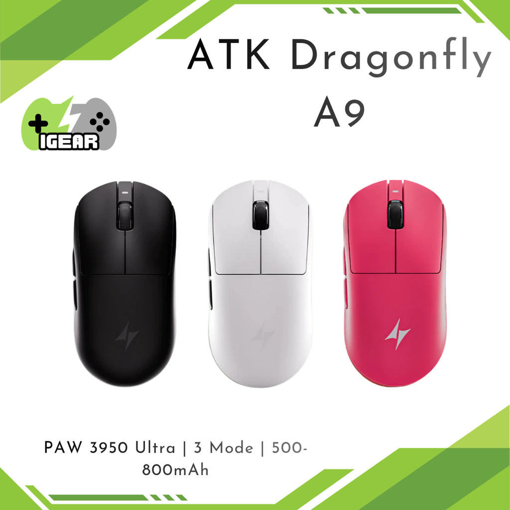 Chuột Gaming Không Dây ATK Dragonfly A9 SE | A9 | A9 Plus | A9 UltraMax 2.0 | A9 Ultimate