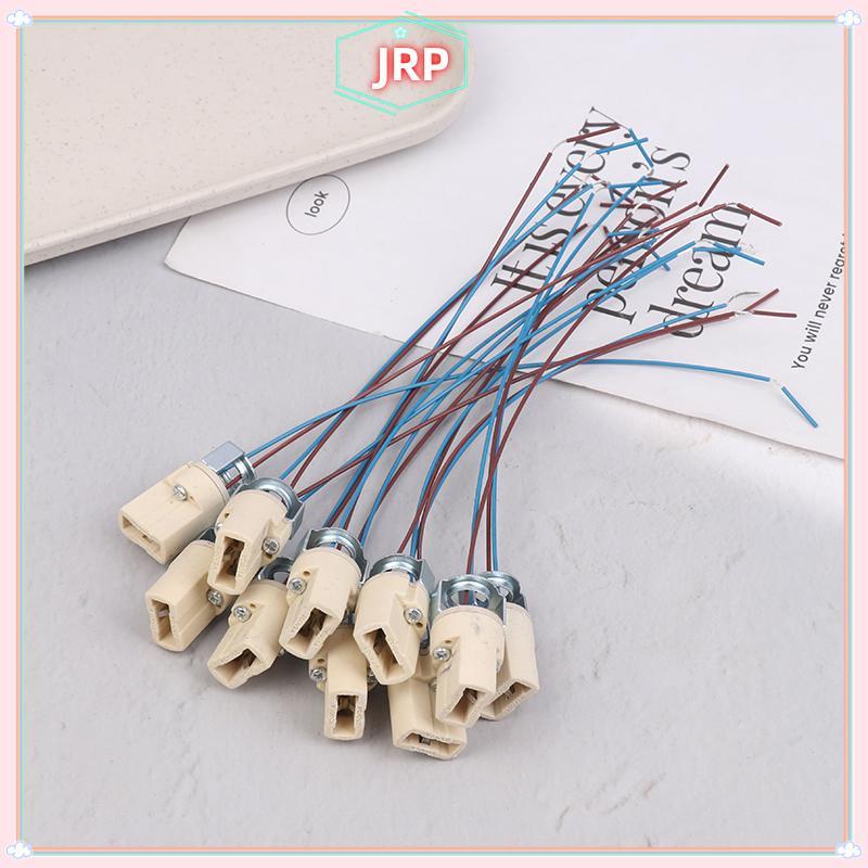 JRP 10 / 20 Cái G9 Bóng Đèn Soet Gốm Chân Đế Giá Đỡ Kết Nối Led Halogen Đèn LED Bóng Đèn Giá Đỡ Đế C