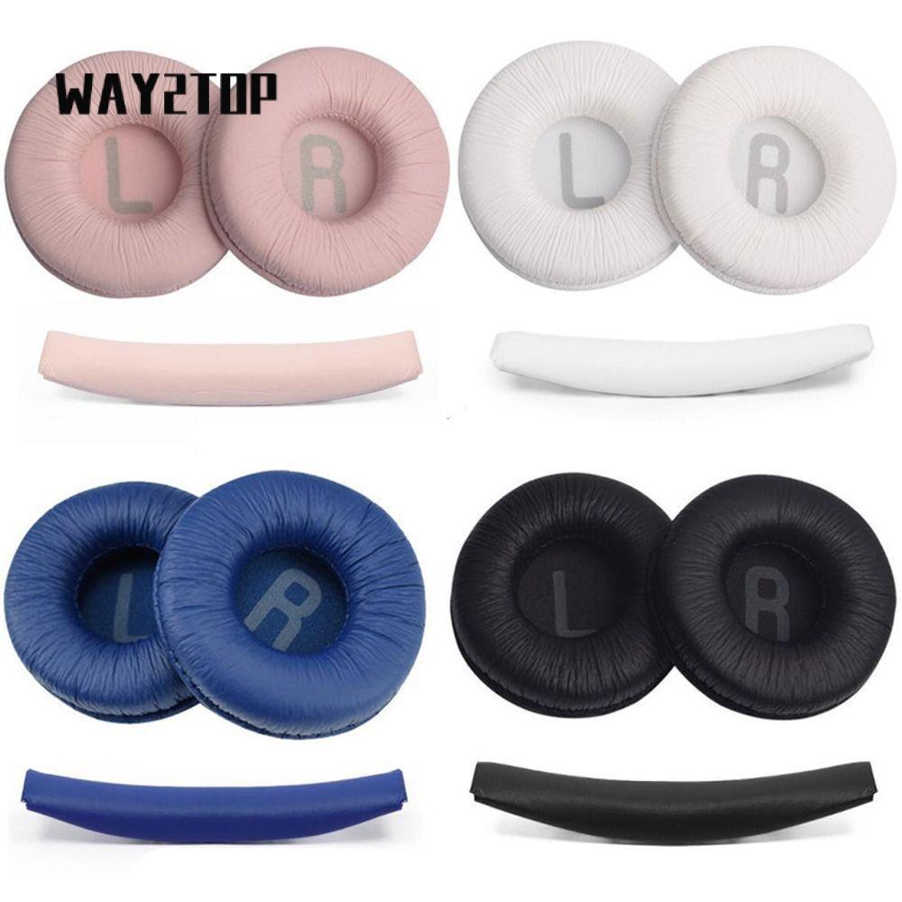 WAY2TOP 1 Cặp Thay Thế Protein Da Bọt Phụ Kiện Băng Đô Cho T520BT T510BT T500BT T450BT