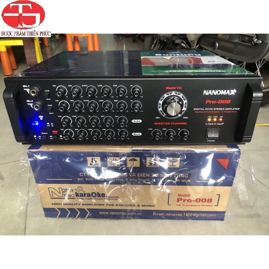 Amply Nanomax Pro-008 12 sò Japan Cs 820W- Hàng Chính Hãng - Bảo Ngọc audio