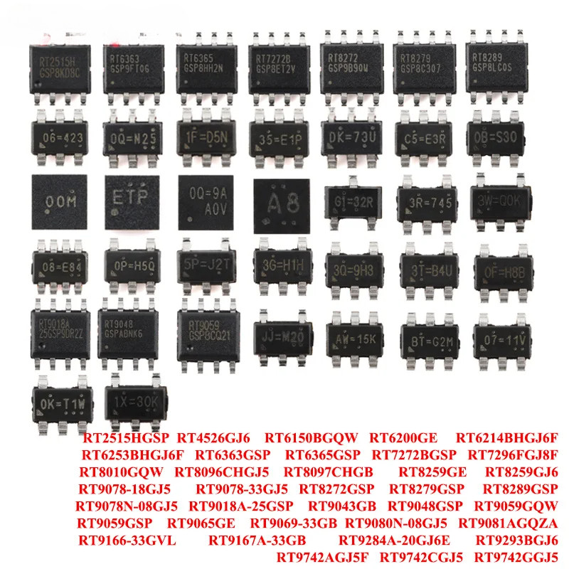 5 chiếc RT2515HGSP RT4526GJ6 RT6150BGQW RT6200GE RT6214BHGJ6F RT6253BHGJ6F RT6363GSP RT6365GSP RT727
