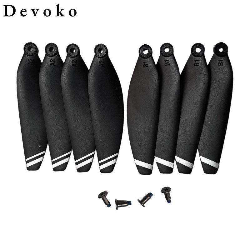 [Devoko] 8x Cánh Quạt Máy Bay Không Người Lái Phụ Kiện Nhẹ Cường Độ Cao Di Động 2.28 Inch Có Vít Cho