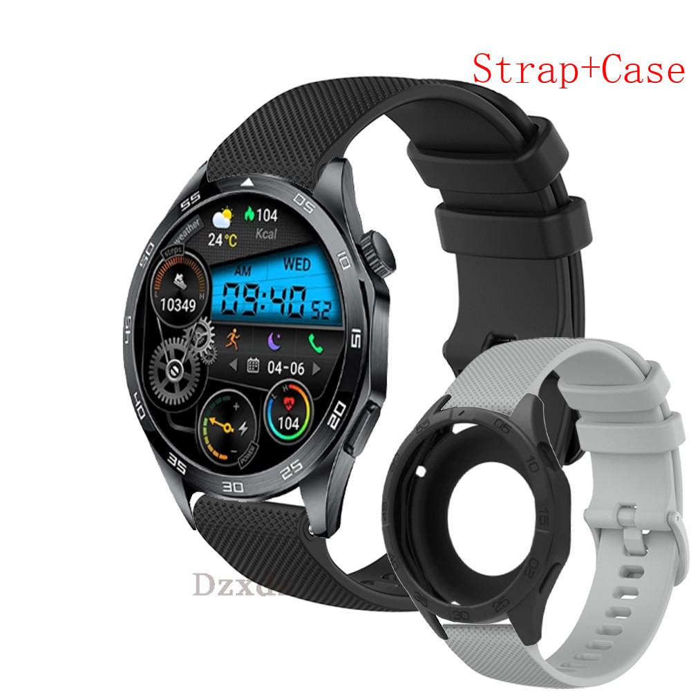 LIGE GT4 Pro Vỏ đồng hồ thông minh Vỏ bảo vệ màn hình Ốp lưng cho LIGE GT4 Pro Dây đeo silicon Dây đ