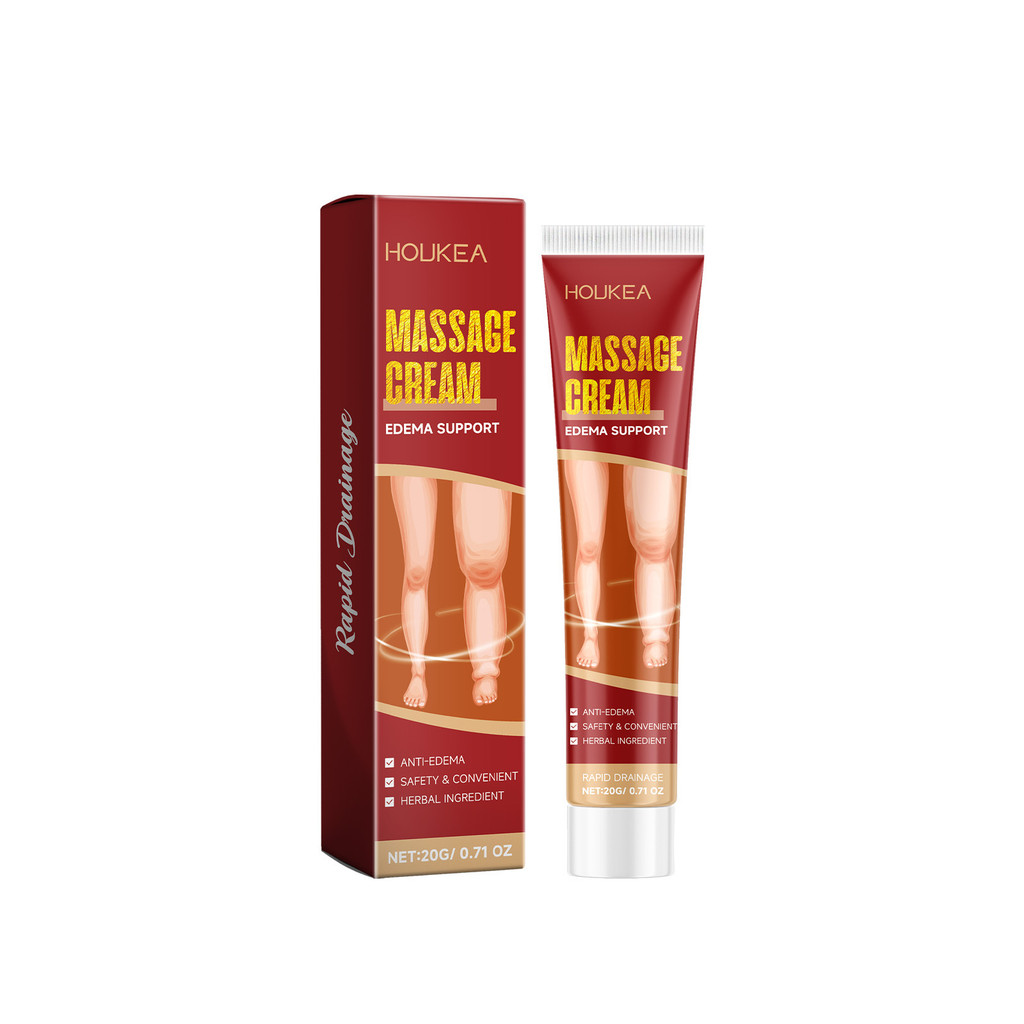 [Hàng có sẵn] HOUKEA Herbal Soothing Cream Care Massage Leg Skin Gentle Leg State Daily Gentle Care 