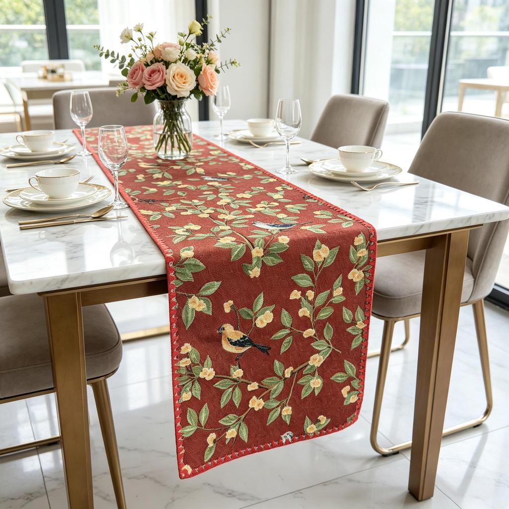 Linen Table Runner Rustic Table Runner Coffee Table Runner Bắc Âu Farmhouse Table Runner Thảm trải b