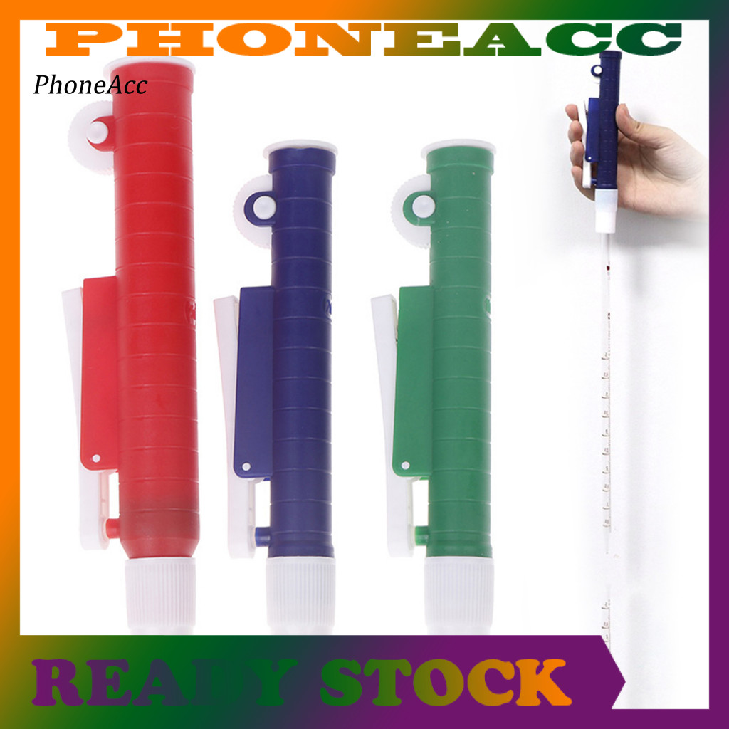 10Ml Pipette Pump Máy bơm Pipet khoa học với Thumbwheel Chính xác 2ml Xanh 10Ml 25ml Pipettor cho Pi