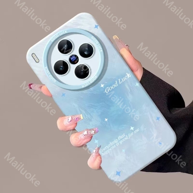 Ốp lưng Vivo X300 5G Vivo X300 Pro 5G Vỏ điện thoại chống sốc bầu trời đầy sao Da mờ silicon mềm chố