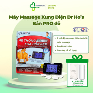   Chính hãng  Máy massage xung điện trị liệu Dr Ho's Pro màu Đỏ - Pin sạc trực tiếp bảo hành 3 năm 