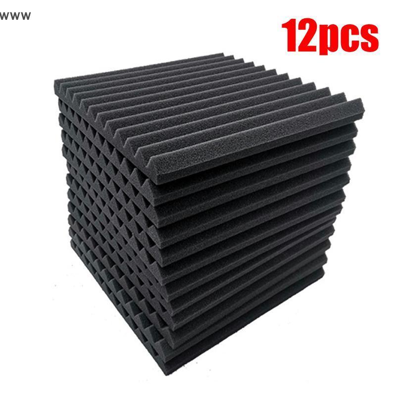 [auz] 12pcs Soundproofing Foam Studio Acoustic Panels Absorption Treatment Panel