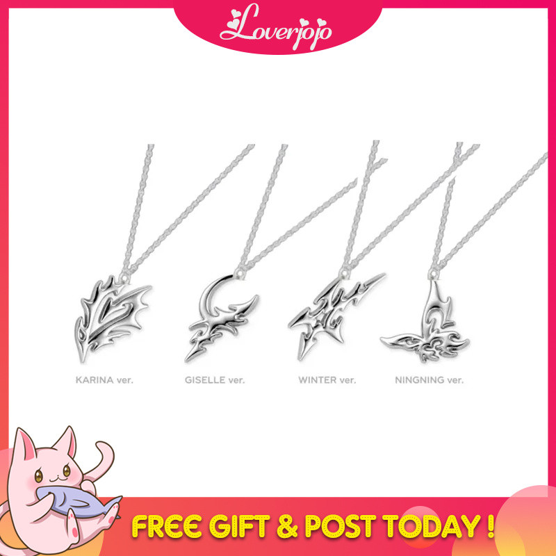 Loverjojo Kpop Armageddon Pop-Up Store Vòng Cổ KARINA ĐÔNG LOGO Mặt Dây Chuyền Neckla GISELLENING Ng