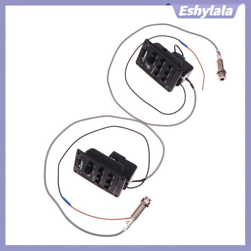 Eshylala 301 201 Fishman Acoustic Guitar Pickup Hộp Điện Equalizer EQ Tuner Guitar Khuếch Đại Fishma