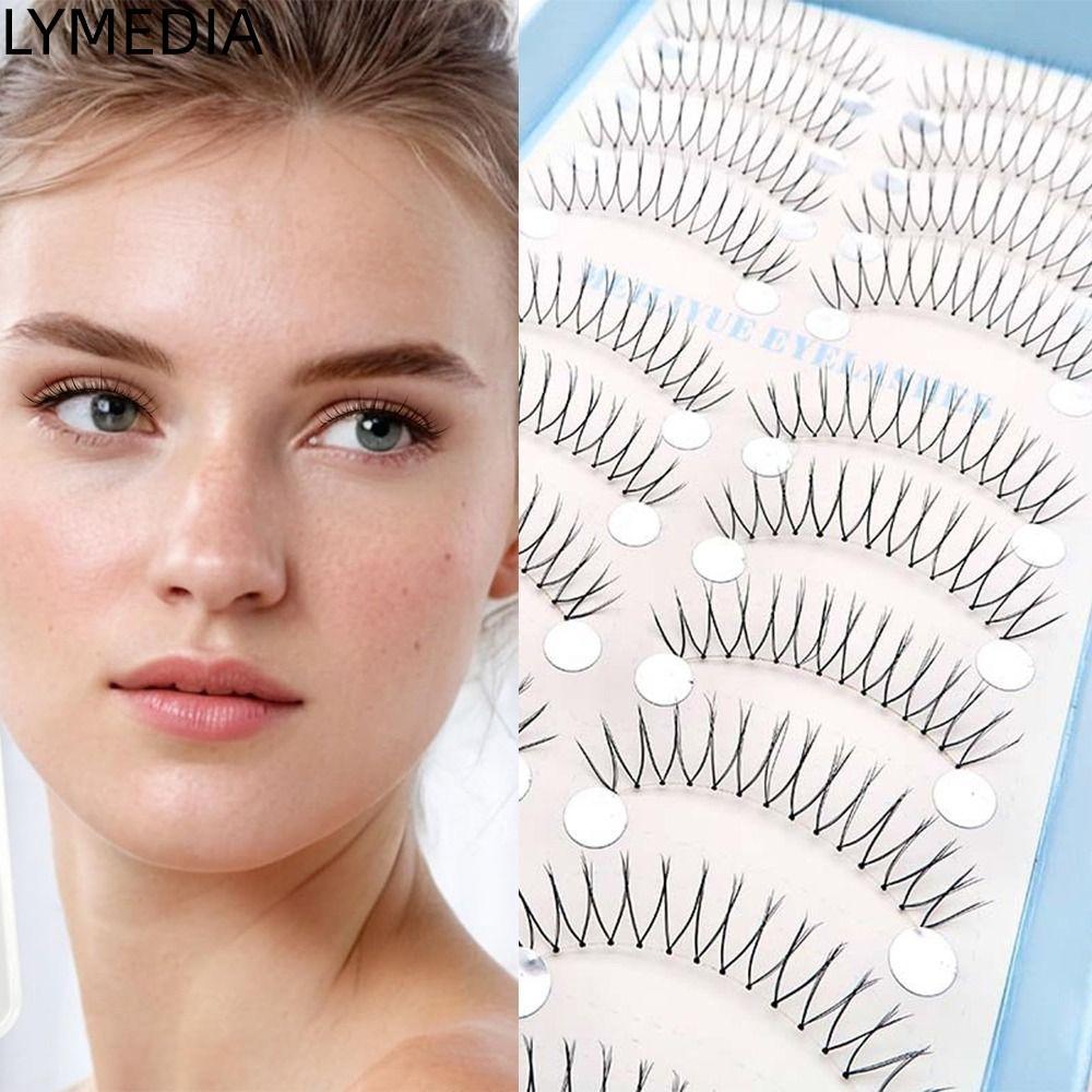 Lông mi giả LYMEDIA, Lông mi giả toàn dải, Vẻ đẹp nữ Kpop Idol Style U Shape Eye Mi cho bé gái
