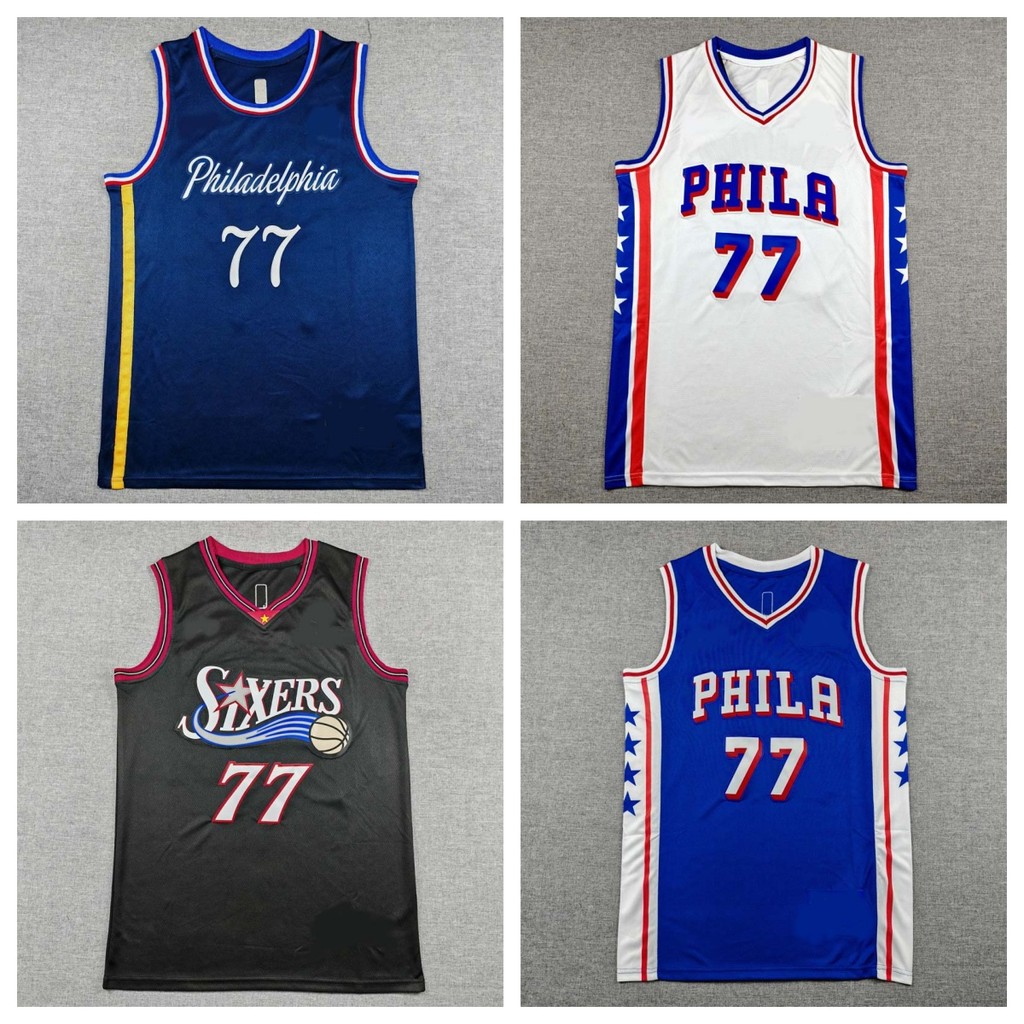 Phiên bản thêu Áo bóng rổ 2026 Mùa 76ers Số 77 Edgecombe City Edition Jersey Thunder Knicks