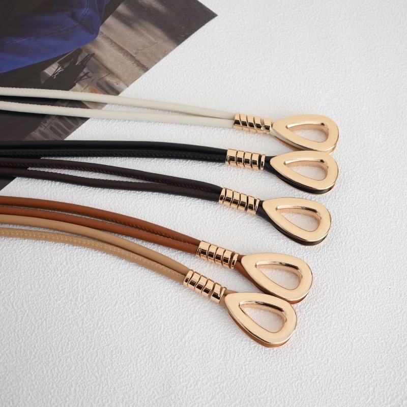 Thắt lưng vàng cao cấp cho váy và áo len, phong cách dài