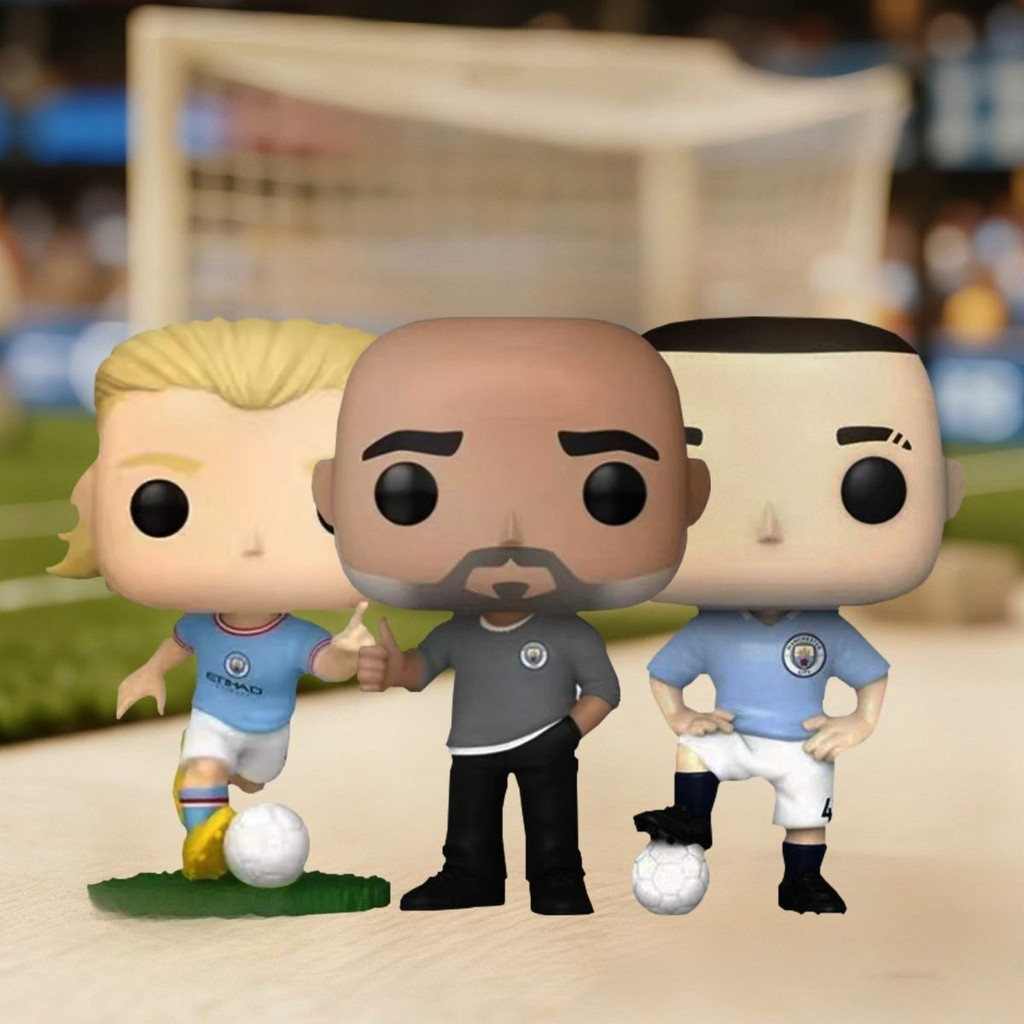Funko POP Bóng đá Manchester City Premier League Pep Guardiola Laffoten Haaland đồ chơi hợp thời tra