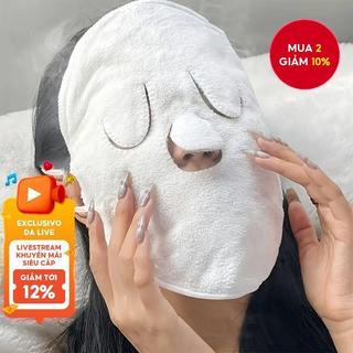  Mặt nạ khăn mặt nén nóng Khăn hơi nước mặt có thể tái sử dụng Khăn mặt tại nhà và thẩm mỹ viện 