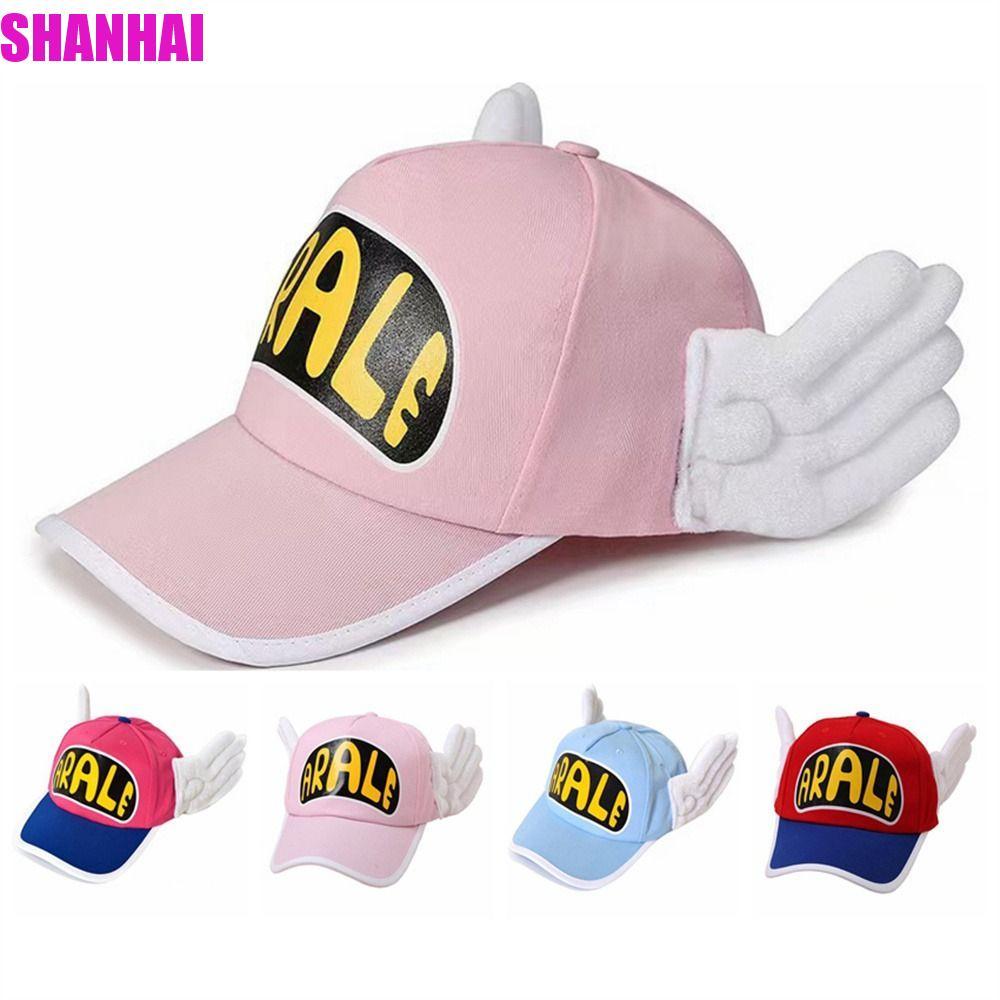 SHANHAI Dr.Slump Cap, Có Thể Điều Chỉnh Đôi Cánh Thiên Thần Arale Mũ Bóng Chày, Hoạt Hình Dễ Thương 