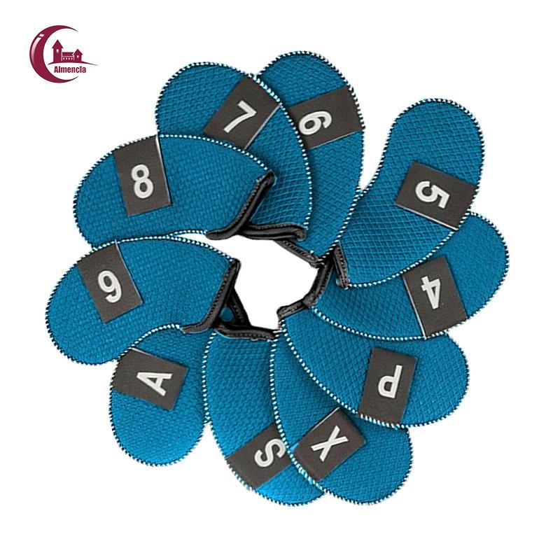 10x Golf Iron Head Covers Club Headcover 3, 4,5,6,7,8,9, AW, SW, PW Protection