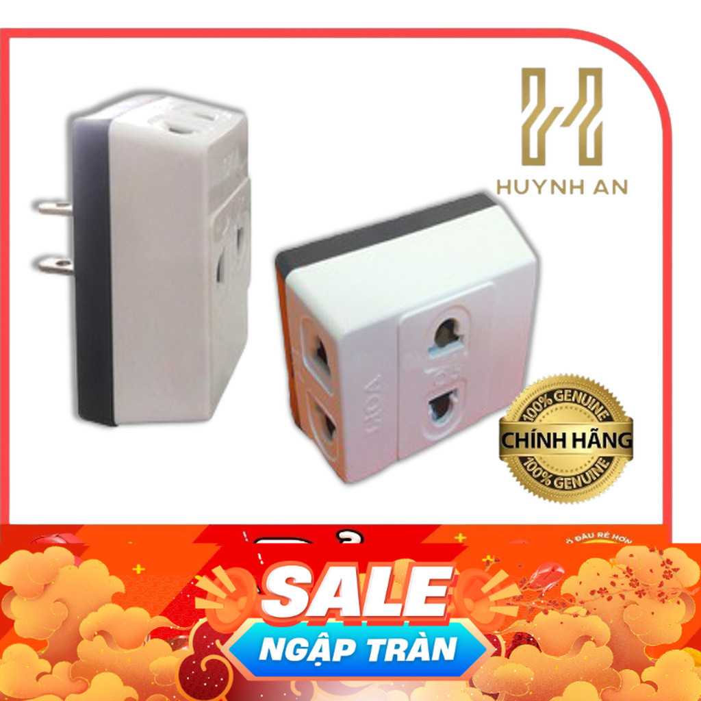 Phích cắm Lioa 1 ra 3 - Phích Lioa chia 3 ngã - Ổ cắm nối chia 3 ngã Lioa