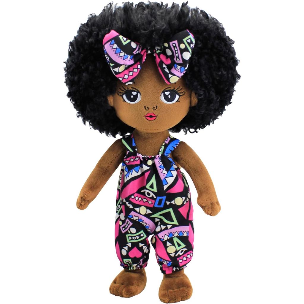 Búp bê trẻ em màu đen Búp bê người Mỹ gốc Phi Búp bê đen 12 '', Búp bê trẻ em cho bé gái, Búp bê nhồ