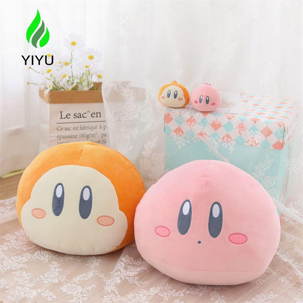 YIYU Kirby Móc Khóa Anime Kawaii Gối Dễ Thương Thú Nhồi Bông Hoạt Hình Gối Mềm