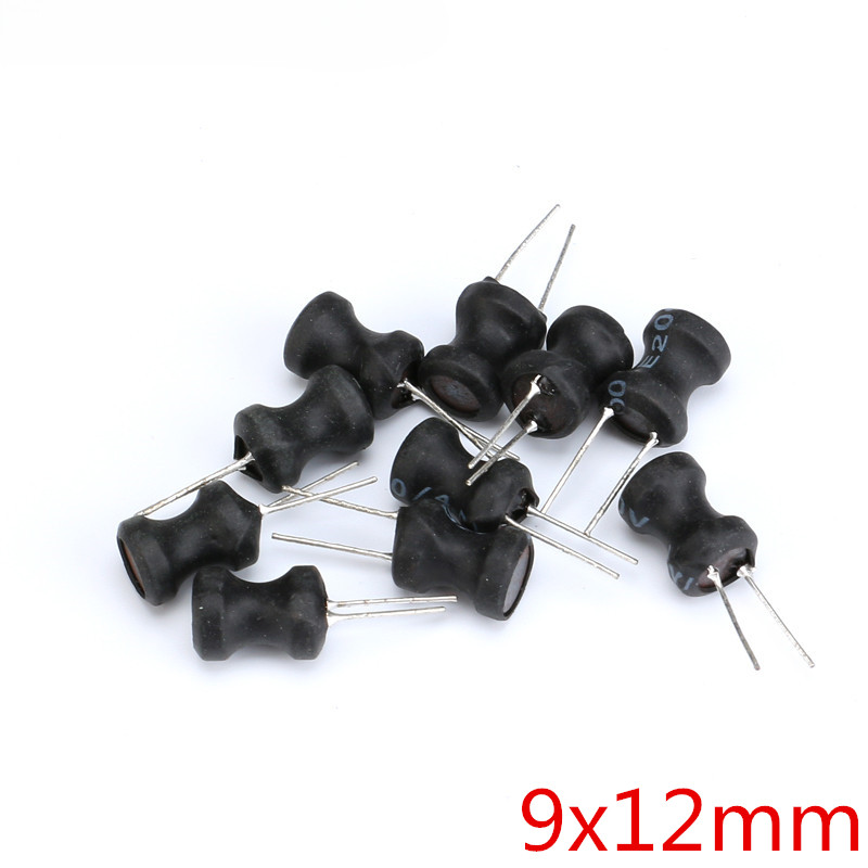 90 chiếc 9Values 9 * 12mm 10UH-470UH Bộ sắp xếp cuộn cảm điện cho 10UH 33UH 47UH 68UH 100UH 150UH 22