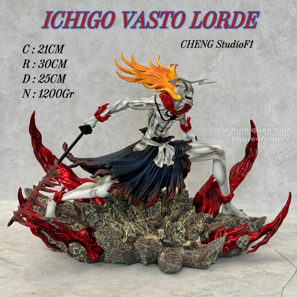 Mô hình Bleach Kurosaki Ichigo Vasto Lorde cao 21 cm - Hollow full Ichigo Kurosaki Cheng StudioF1