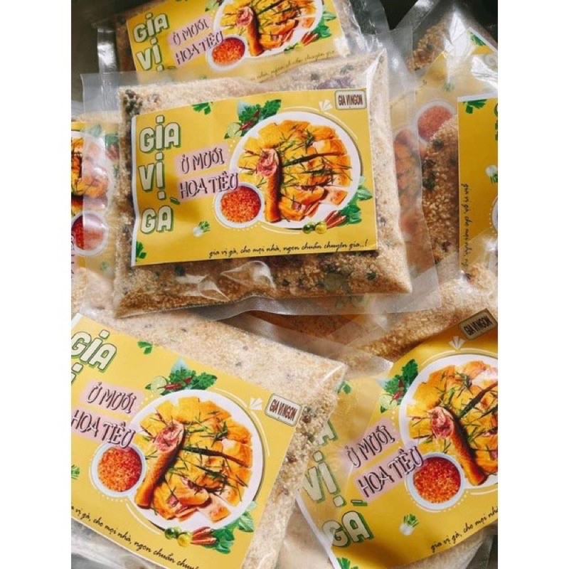 Gia vị làm gà ủ muối hoa tiêu gói 300g - Gói gà ủ muối, muối chẩm chéo