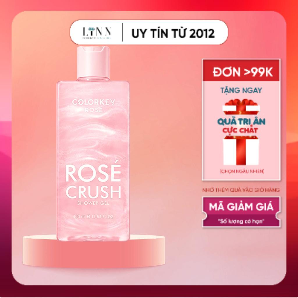 Colorkey Gel Tắm Trắng Da Rose Crush 400ml