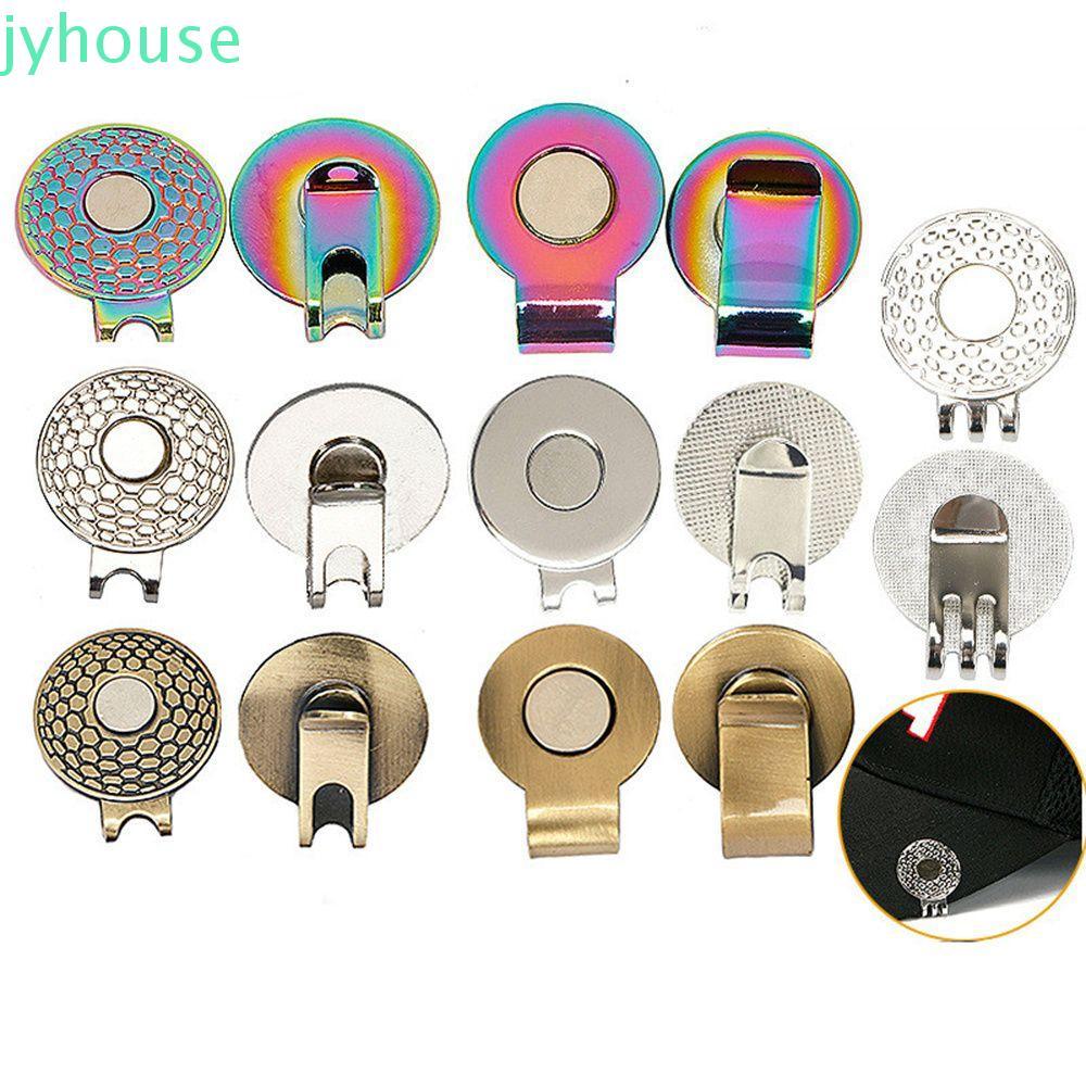 JYHOUSE Golf Ball Marker Golf Training Aid 20 / 25mm Ball Marker Holder Kim loại Golf Marker Từ Cap 