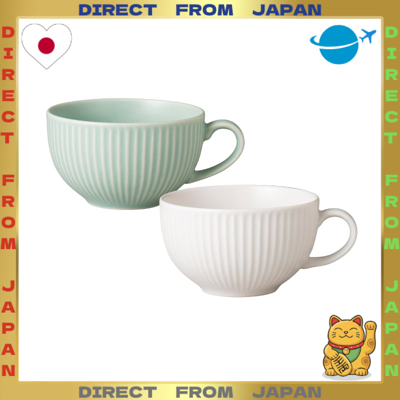 【DIRECT FROM JAPAN】Ogura Pottery The Vessel Soup Cup Mug Lightweight 390ml Microwave and Dishwasher 
