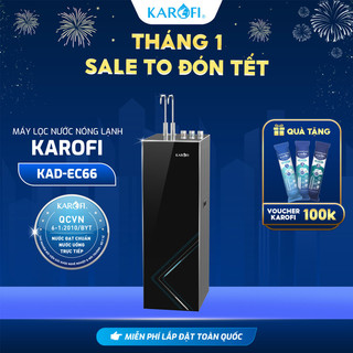   ĐỘC QUYỀN ONLINE -TẶNG BỘ LÕI  Máy lọc nước Nóng Lạnh Karofi KAD-EC66 -12 lõi Smax  GIÀU HYDRO-ION KIỀM KHOÁNG BH36T 