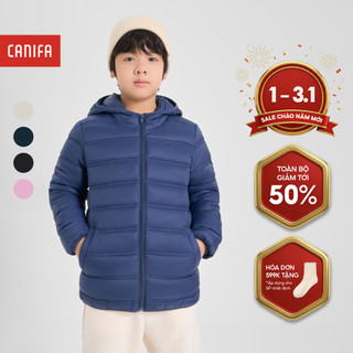  Áo khoác chần bông trẻ em CANIFA dài tay có mũ 3OT24W004 
