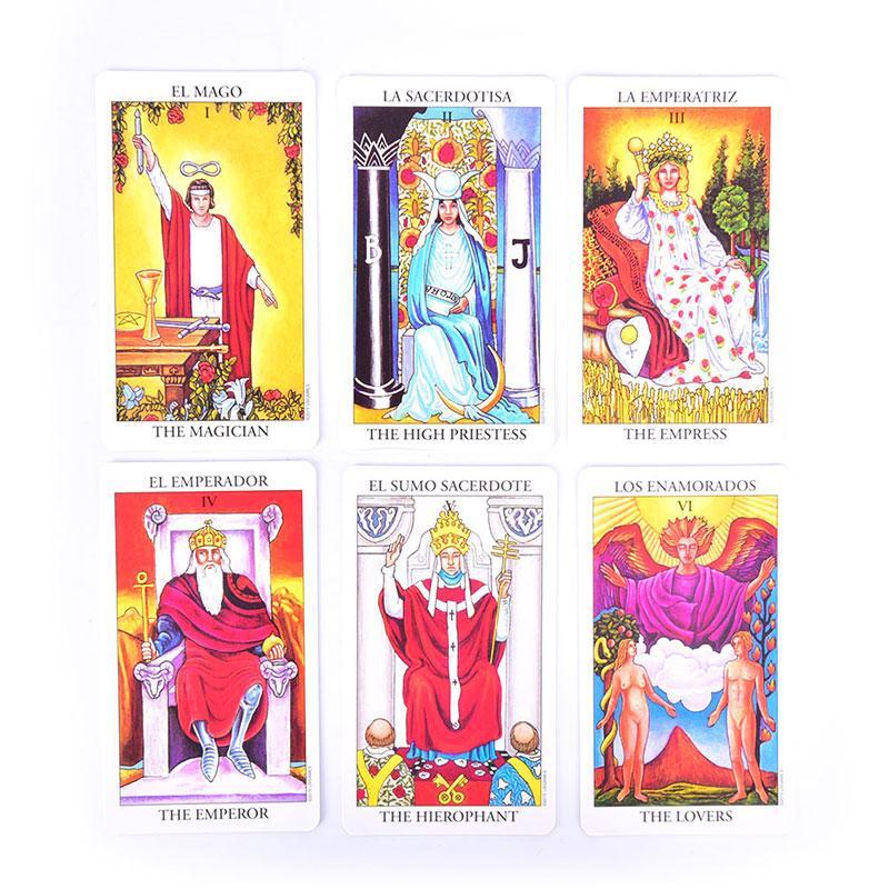 UKB Phiên bản tiếng Anh tiếng Tây Ban Nha Rider Wait deck bói toán số phận chơi bài TH