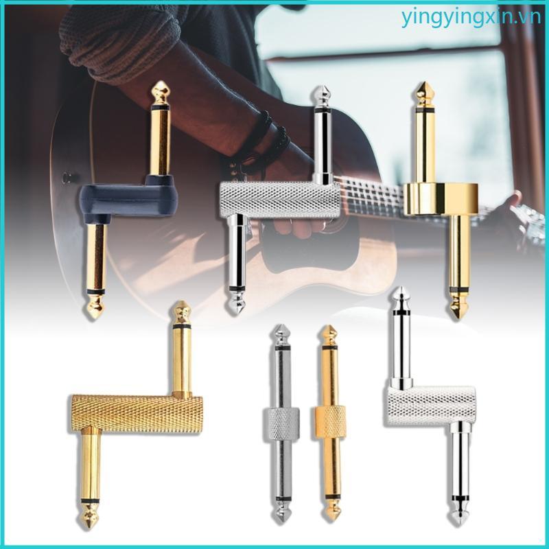 YIN 4 Miếng Dán Bàn Đạp Đàn Guitar Miếng Dán Đầu Nối Nam Đến Nam Offset Phích Cắm Adapter Dễ Sử Dụng