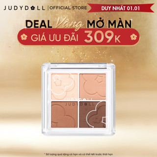  Phấn Mắt 4 Màu JUDYDOLL 5.3g Đa Năng Nhiều Màu Hiệu Ứng Nhũ Siêu Lấp Lánh Mịn Lì Dễ Tán Bền Màu Lâu Trôi Lên Màu Chuẩn 