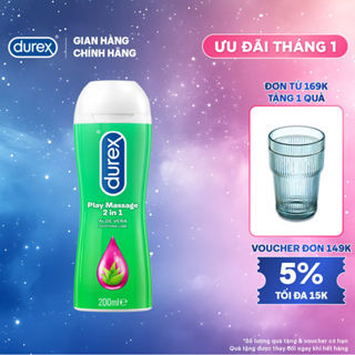  Gel bôi trơn Durex Play Massage gốc nước 200ml chai 