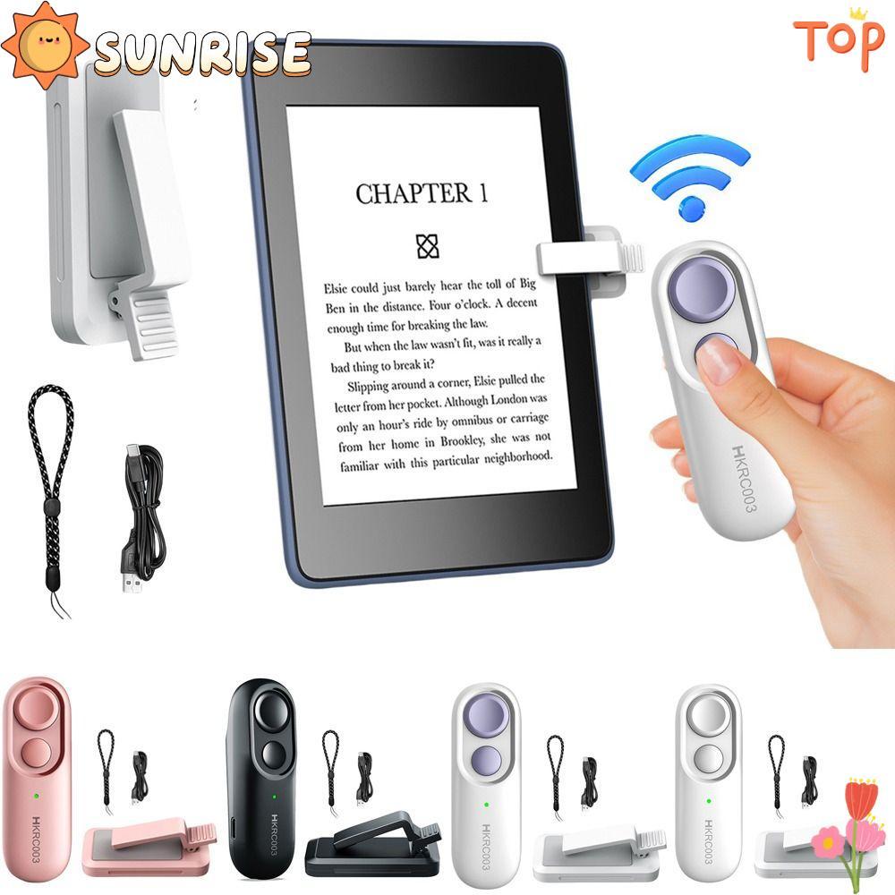 SUNRISE RF Remote Page Turner, có dây đeo tay Điều khiển từ xa thực tế Clicker, Trang thông minh khô